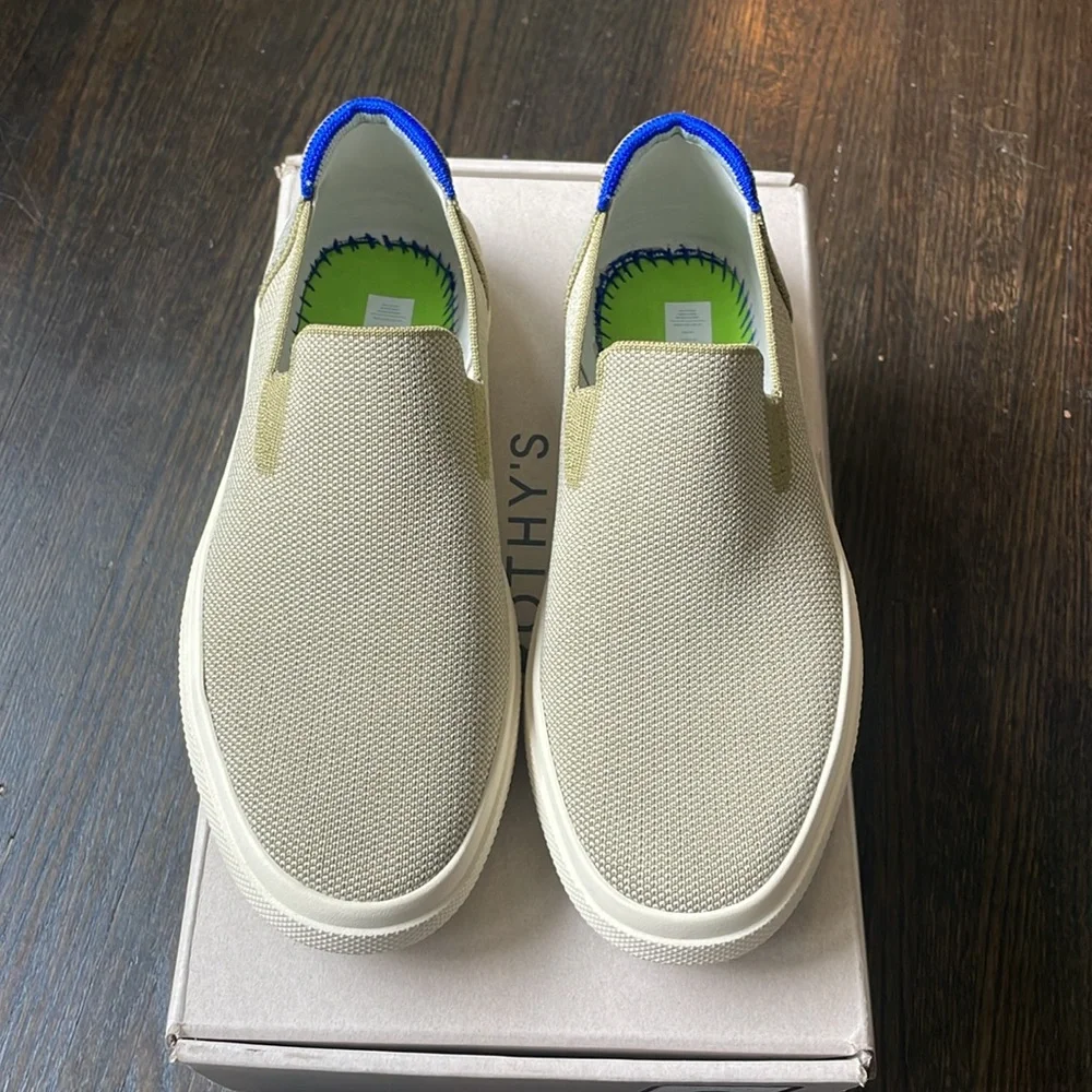 Rothy’s The City Slip On Sneaker, size 7.5, olive - Picture 2 of 7
